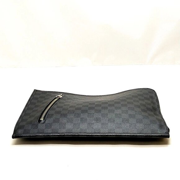 Louis Vuitton LV Brief Case Poche Document Black Damier Graphite 646-071025 - Picture 5 of 13